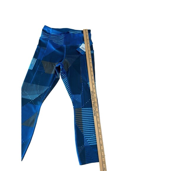 Brooks 221522 Method Women’s Small Leggings 3/4 Crop Tight NWT Blue Motion Print - Picture 7 of 14